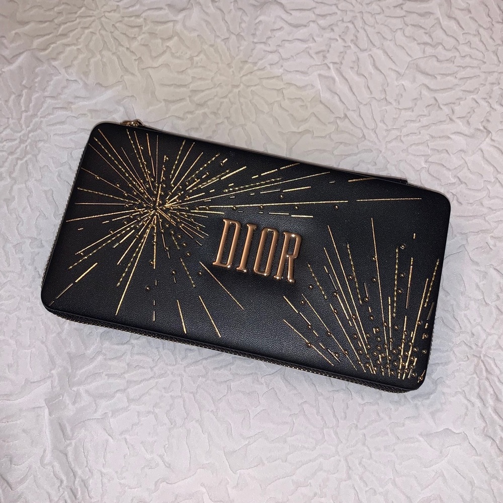 Dior — Black Logo makeup/toiletry box